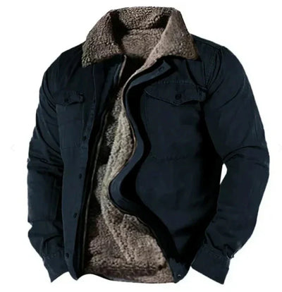 Klassische Westernjacke Khaki - Elias