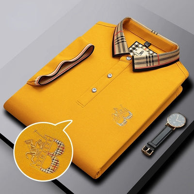 Alwin | Besticktes Herren Rollkragen-Polohemd