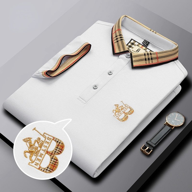 Alwin | Besticktes Herren Rollkragen-Polohemd