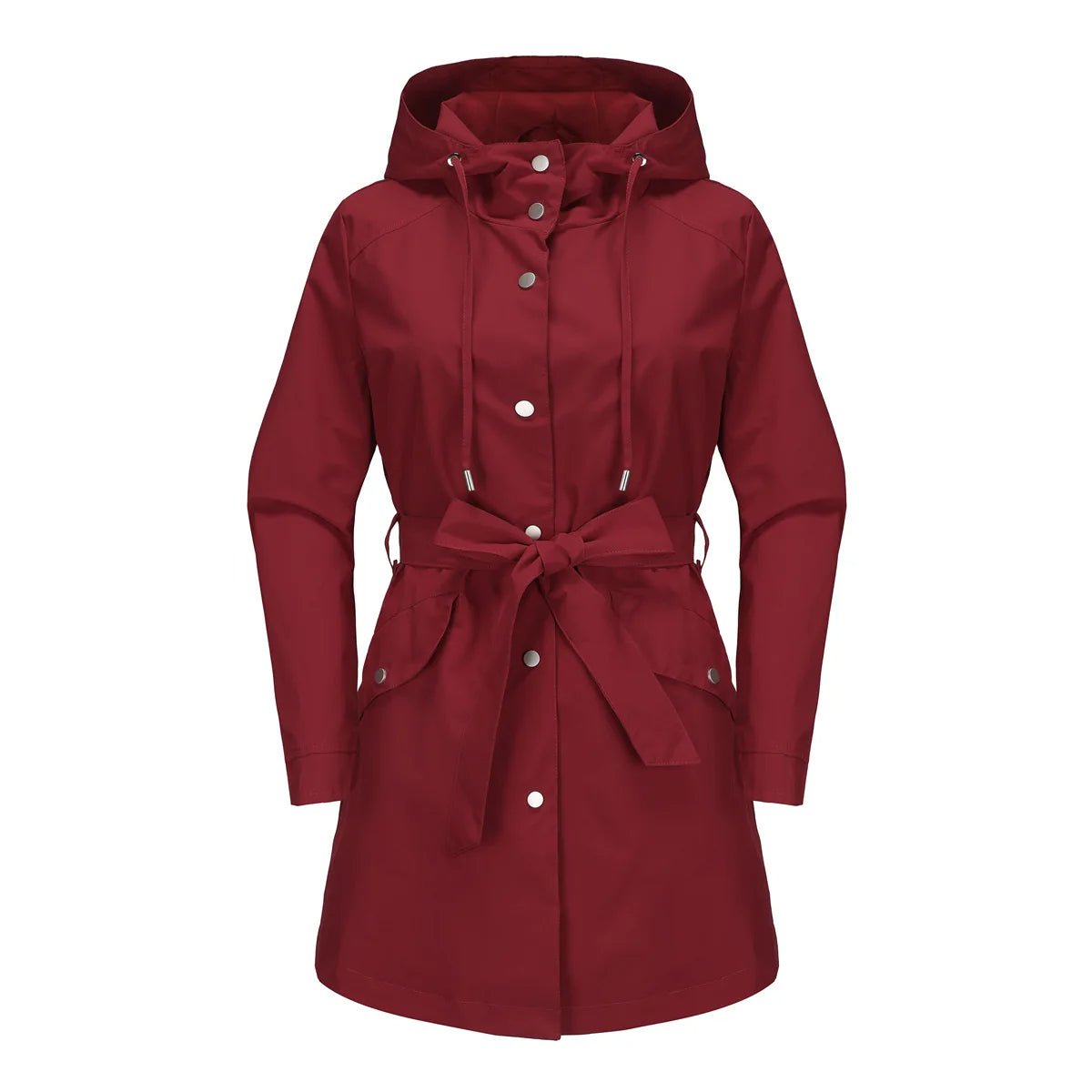 Langer Kapuzenmantel Jacke für Frauen