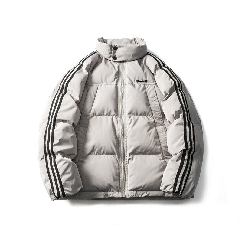 Judy - warme gestreifte baumwolljacke für männer