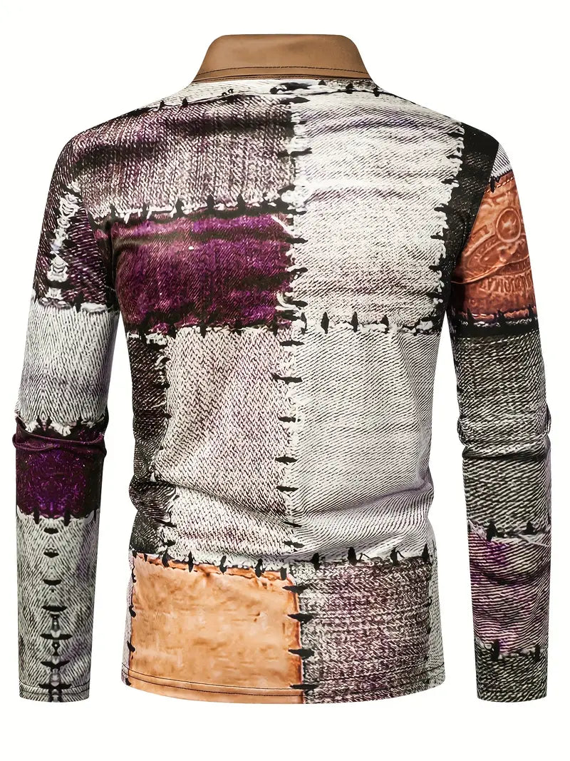 Zerem – Langarmhemd mit Farbblock und Reißverschluss