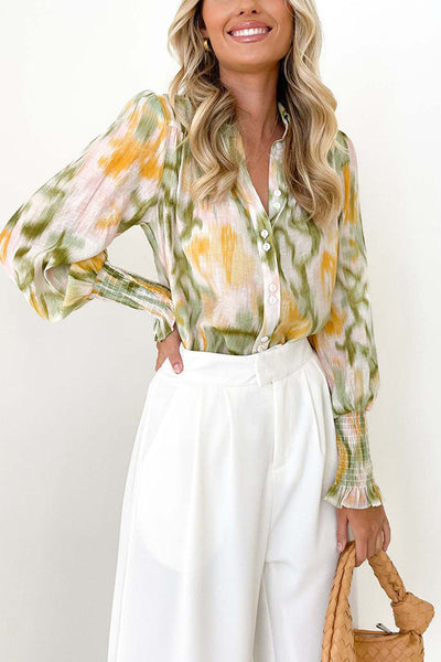 Mabel® | Strickjacke mit V-Ausschnitt und Laternenärmeln. Modische Damenoberteile