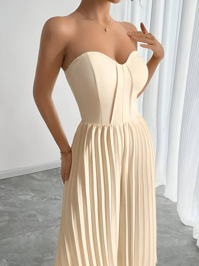 Marcella | Stilvoller Damen-Overall mit romantischem Drapierte Taillenbund