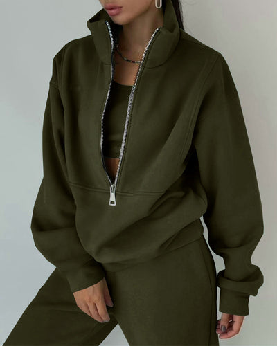 Jade – Sportanzug mit Stehkragen und Reißverschluss für Damen