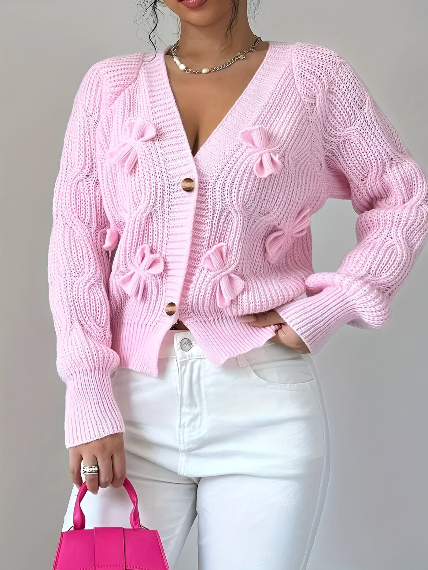 Ria | Femininer Eleganter Strick-Cardigan
