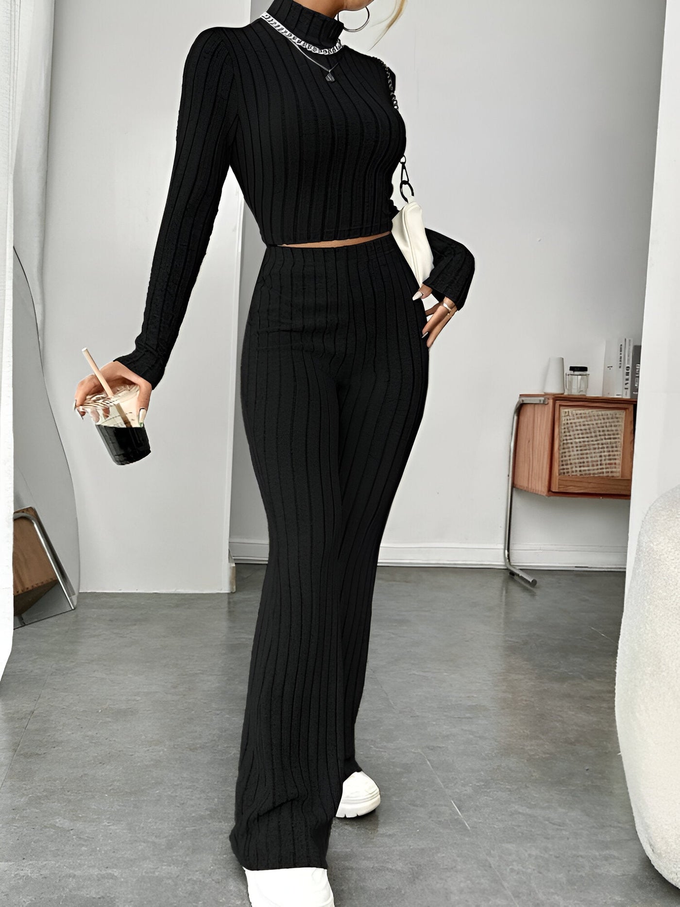 Verena | Bequemes & Stylisches Strick-2-Teiliges Set