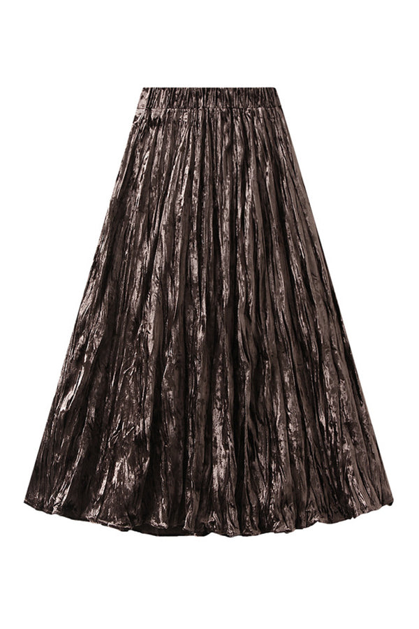 Katherine® | Vielseitiger, mittellanger, schlankmachender Faltenrock in A-Linie mit hoher Taille