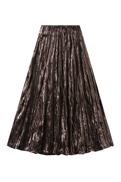 Katherine® | Vielseitiger, mittellanger, schlankmachender Faltenrock in A-Linie mit hoher Taille