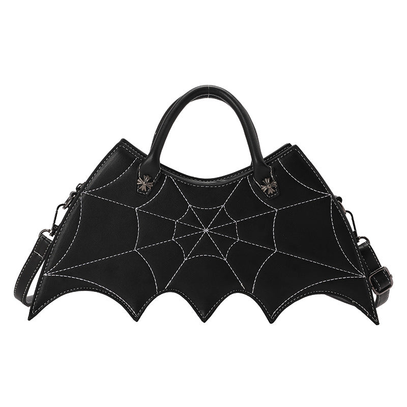 Nicola – Schultertasche mit Spinnennetz-Design für Halloween