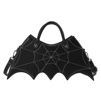 Nicola – Schultertasche mit Spinnennetz-Design für Halloween