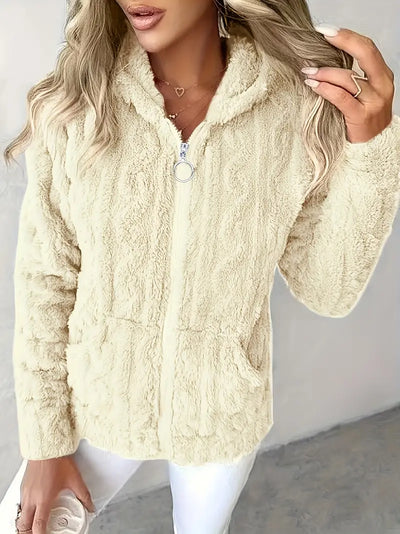 GAELLE | Langarm Kapuzenpullover Mit Reißverschluss