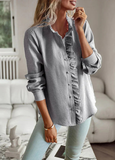 Ingrid | Elegante Bluse mit Rüschendesign
