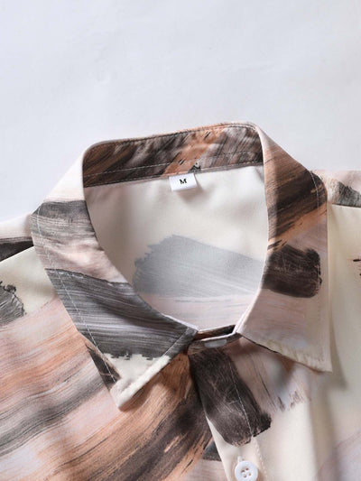 Victor – Plus-Size Herren T-Shirt mit Druck und kurzen Ärmeln