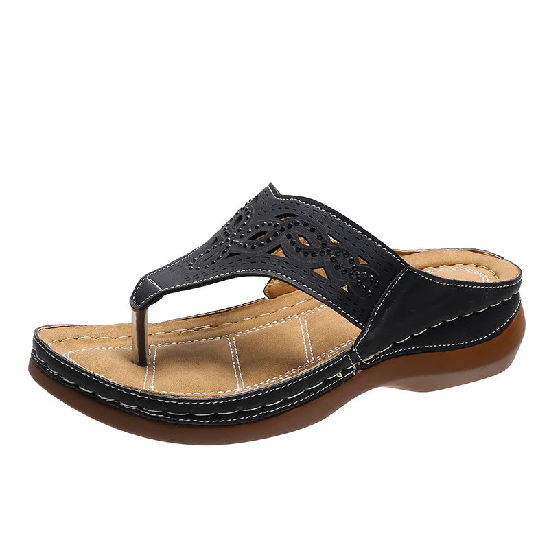 Caridade - Damen Flip Flops Mit Optimalem Halt Für Den Sommer - Bequeme Und Modische Strand-Sandalen