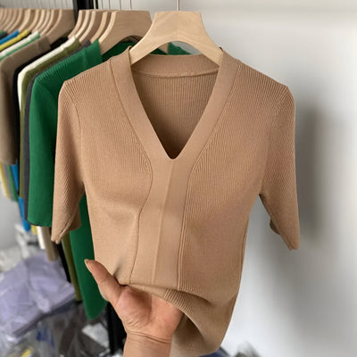 Wanda | Mühelos Schicker Gestreifter Strickpullover