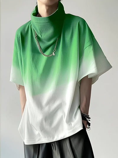 Lucas | Stylisches Gradient Cowl Neck T-Shirt
