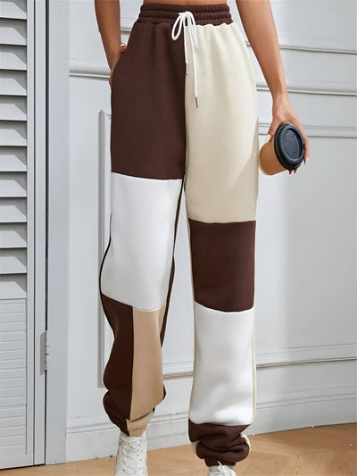 Nele | Color-Block Lockere Jogginghosen – Komfort trifft Stil