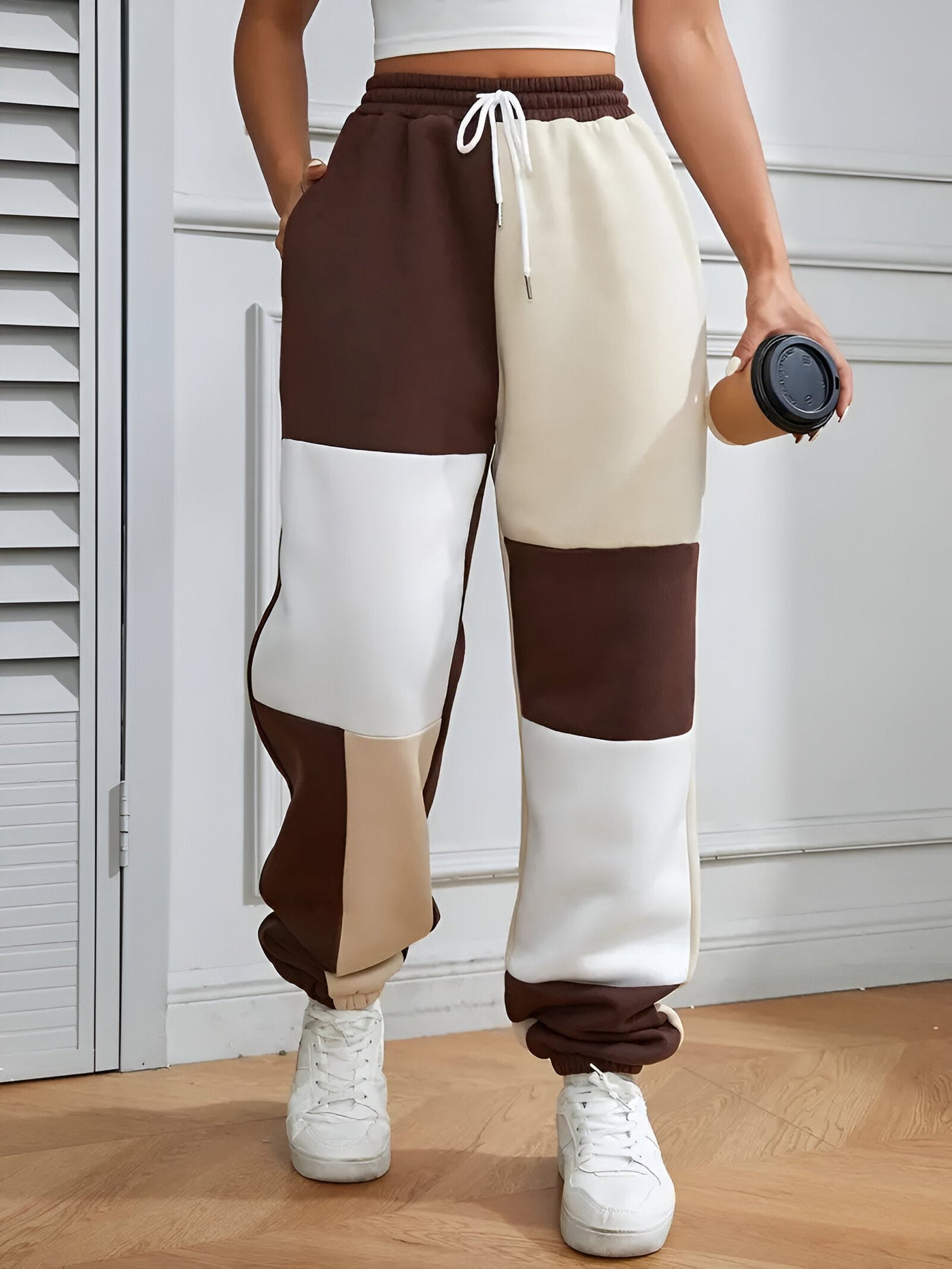 Nele | Color-Block Lockere Jogginghosen – Komfort trifft Stil