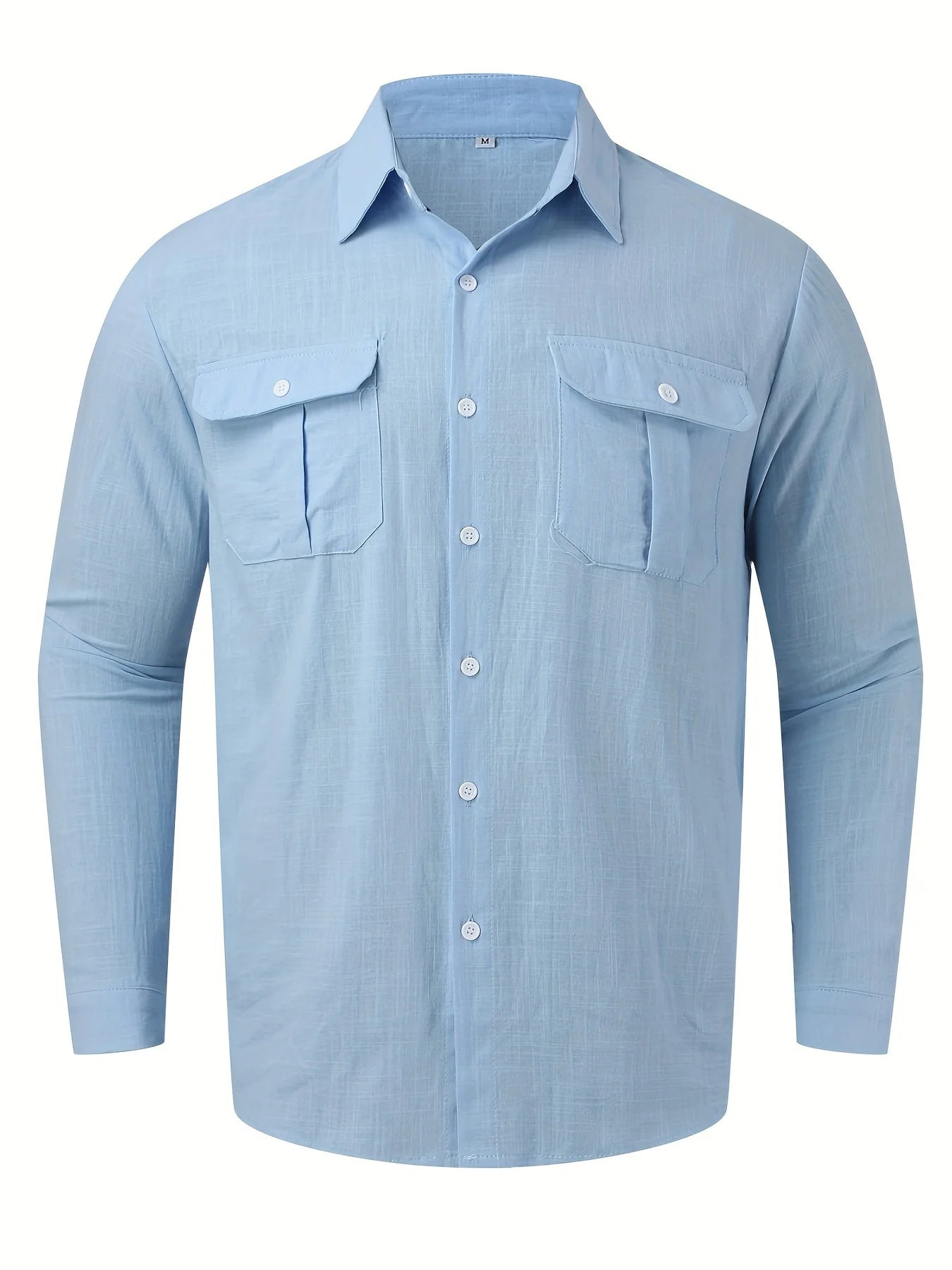 Malcolm – Langärmliges Hemd für Herren mit Taschen und Revers für Herbst und Winter