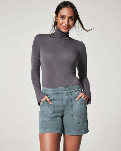 Heidi – Hohe Taillen-Latzhose aus Baumwolle und Leinen, lässige Hose, dünne A-Linie