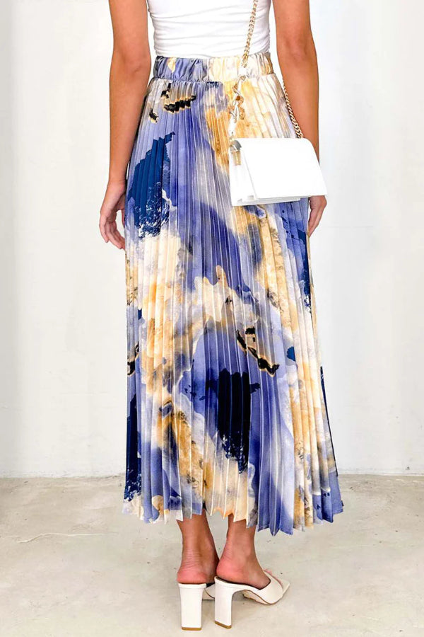 Esther® | Elegante, plissierte Hose mit hohem Bund und durchgehendem Druck, Typ A, mit allmählichem Wechseldruck