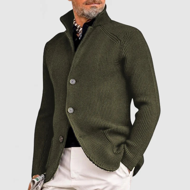 Klassische Strickjacke mit Knopfleiste für Männer