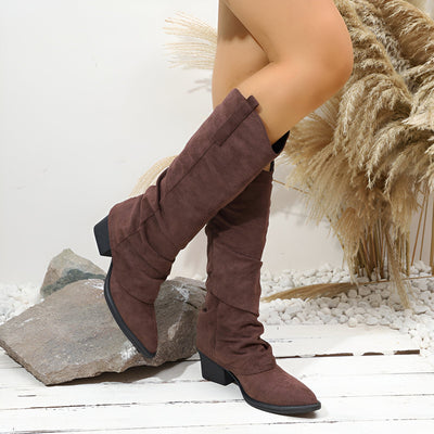 Yara | Vintage Kniehohe Stiefel
