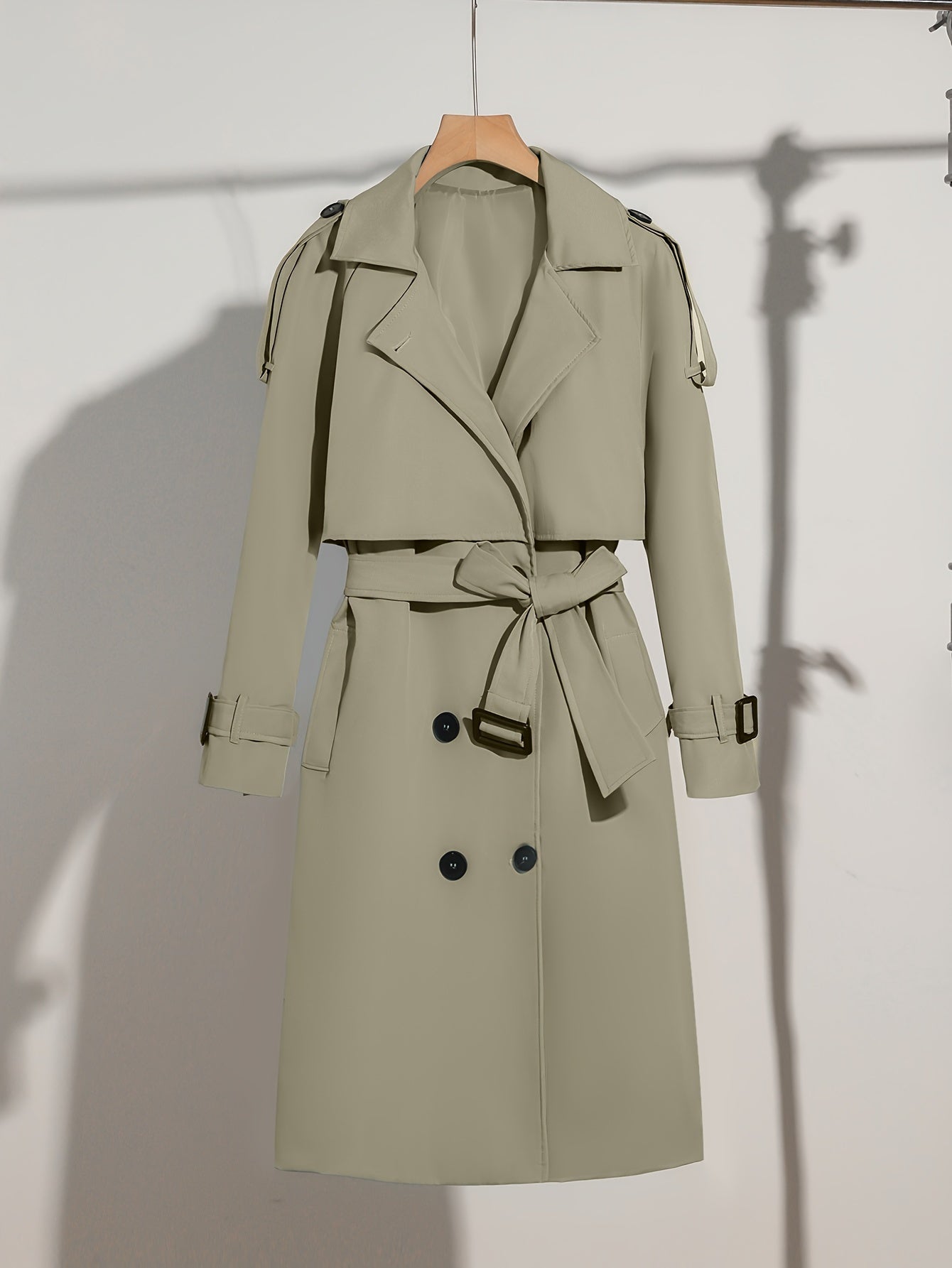 Eleganter Langarm-Trenchcoat für Damen
