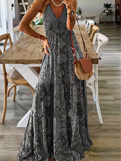 Damen Boho Sommerkleid Kleid | Maxi