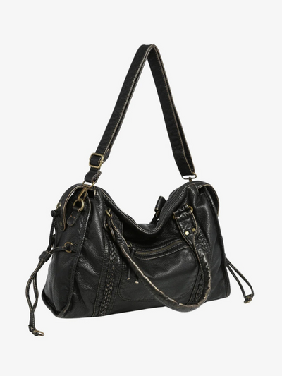 Damen elegante schwarze Umhängetasche | Designer