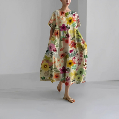 Damen Geblümtes Mutterschaft Sommerkleid | Midi