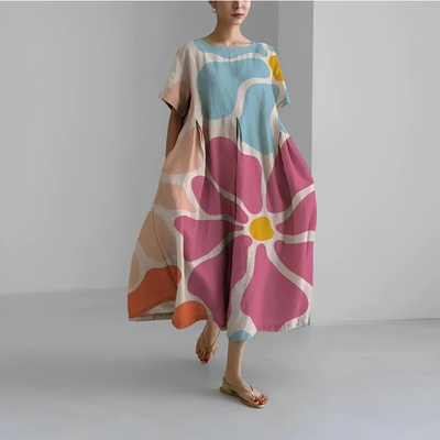 Damen Geblümtes Mutterschaft Sommerkleid | Midi