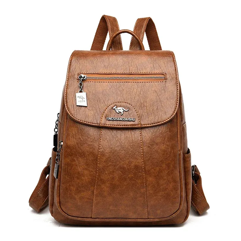 Damen geräumiger Rucksack | reißverschluss