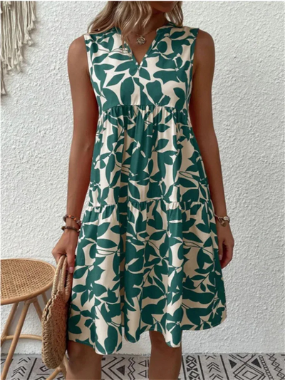 Damen schickes ärmelloses Sommerkleid | Mini