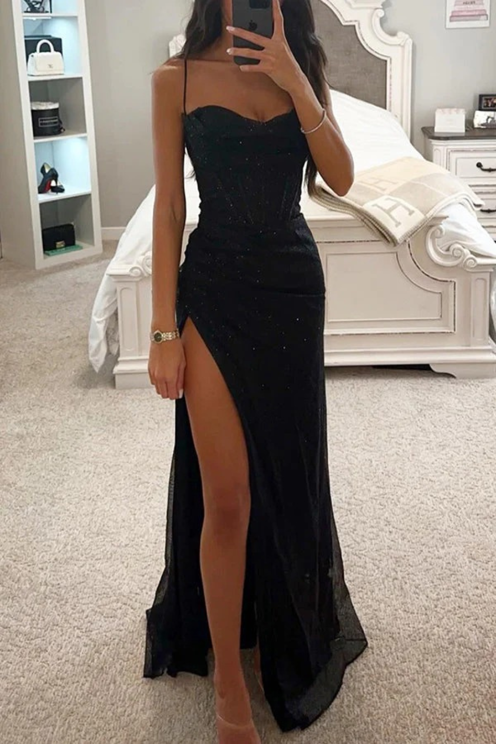 Damen schönes langes Abendkleid | Maxi