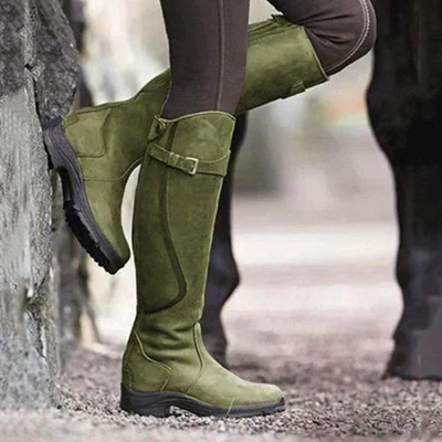 Damen stylische Hochstiefel | Wasserdichte