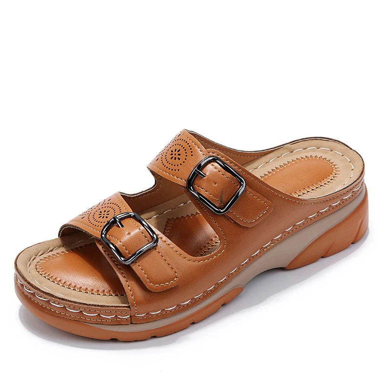 Damen trendige Sommersandalen | Plateau