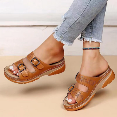 Damen trendige Sommersandalen | Plateau
