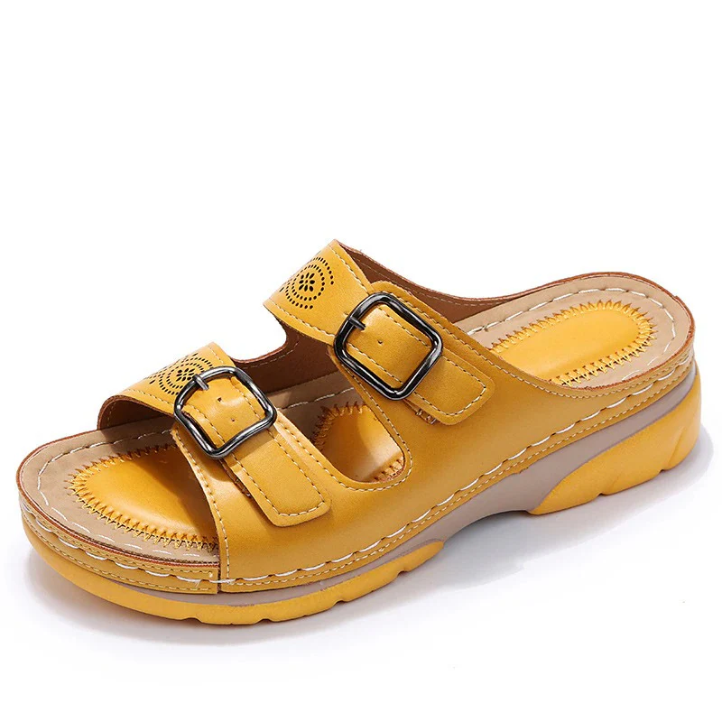 Damen trendige Sommersandalen | Plateau