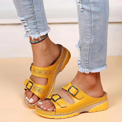 Damen trendige Sommersandalen | Plateau