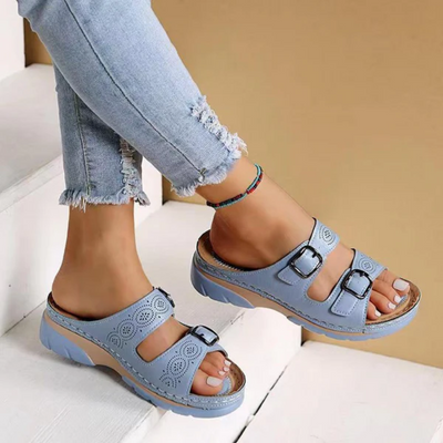 Damen trendige Sommersandalen | Plateau