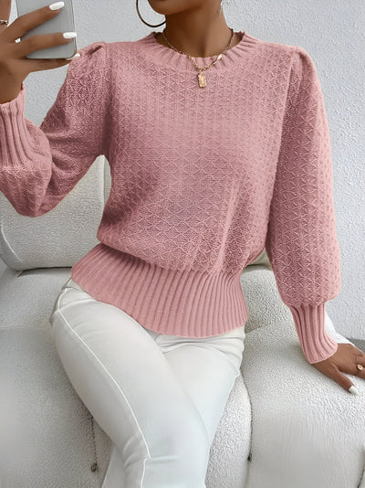 Willa | Eleganter französischer Strickpullover mit Rautenmuster