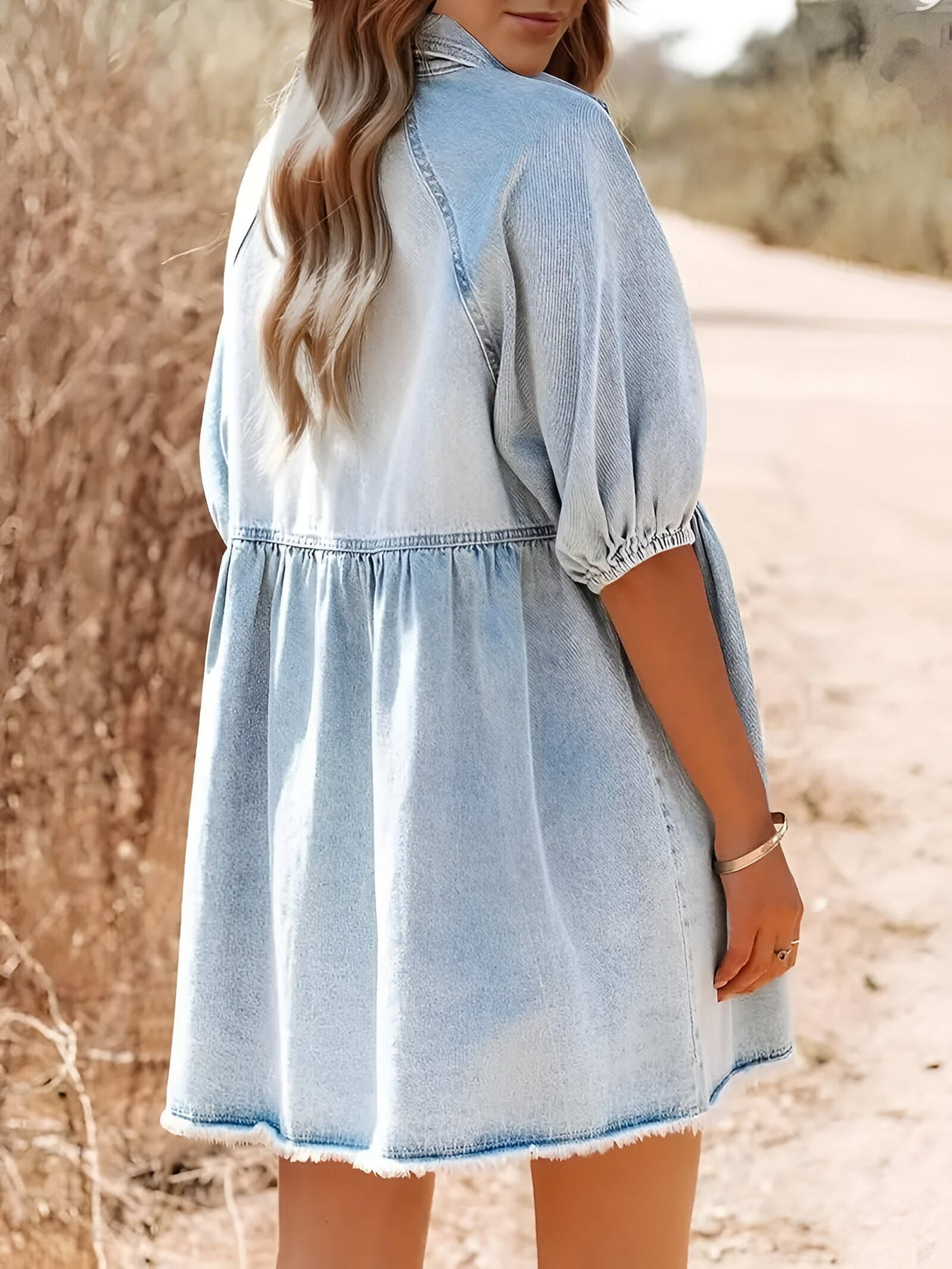 Lynley | Mühelos stilvolles Denim-Kleid