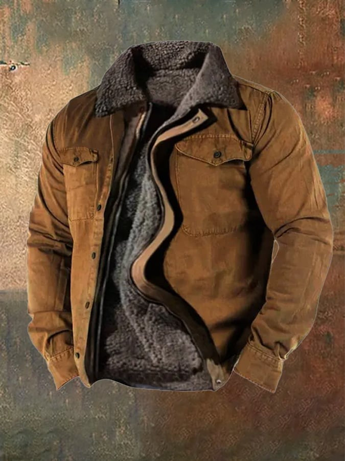 Herren Western Pilotenjacke Braun - Nolan