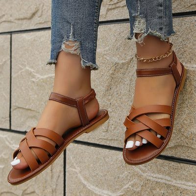 Damen Römische Sandalen aus Leder – Elettra