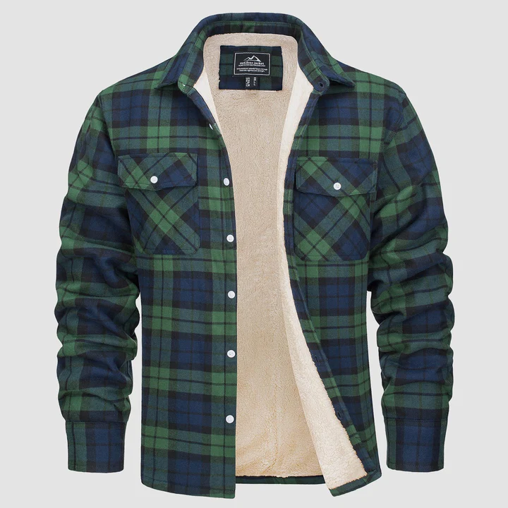 Langarmhemd mit Karomuster für Herren