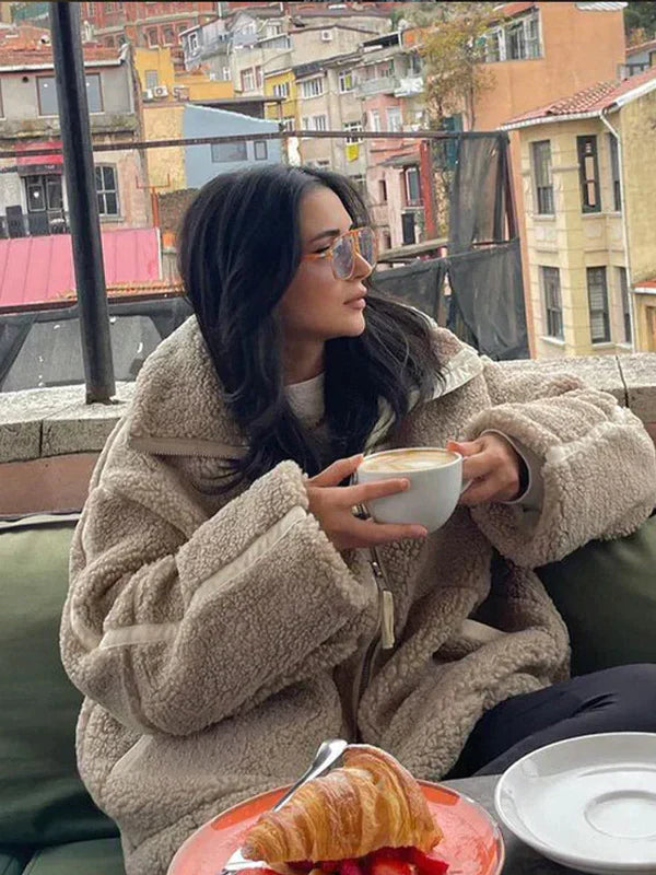 Dixie – lammwollmantel für damen