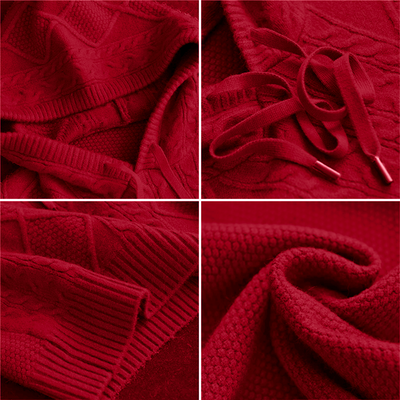 Jacquard-Hoodie Braun - Emilia