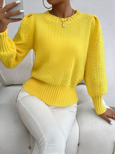 Willa | Eleganter französischer Strickpullover mit Rautenmuster